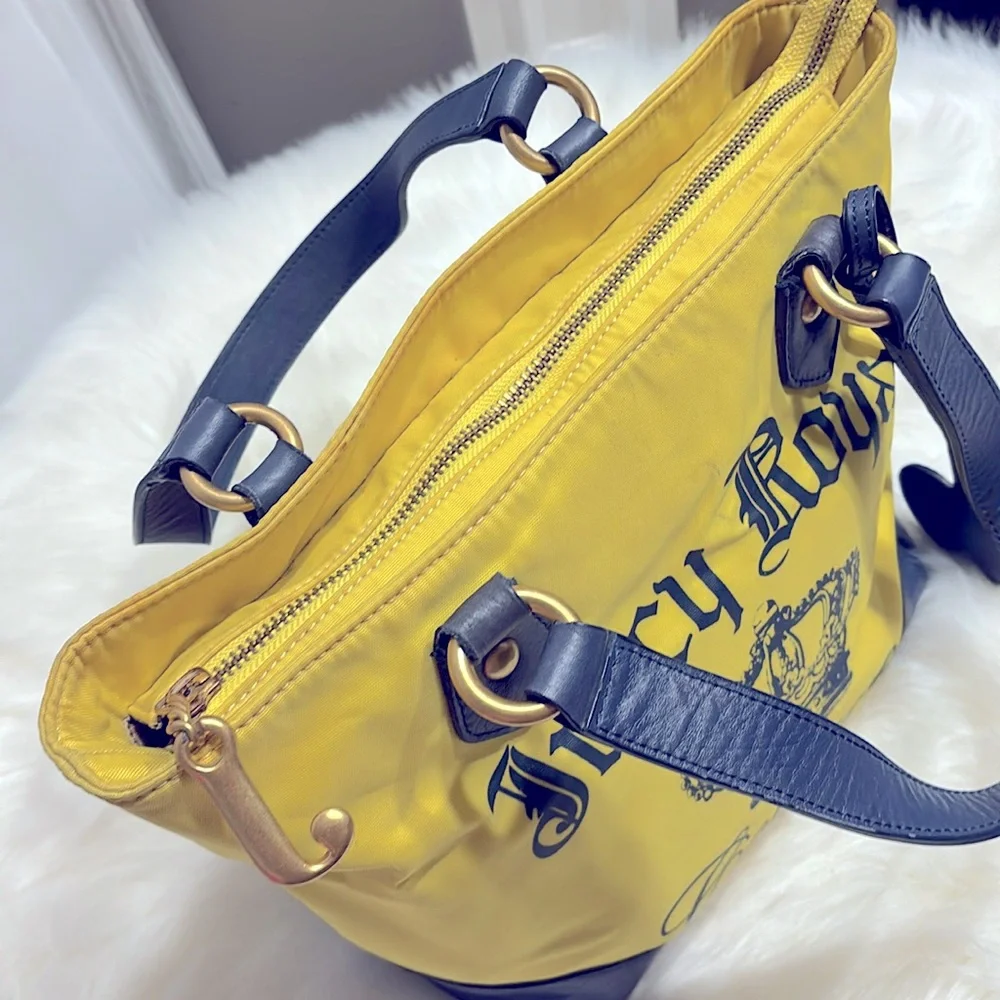 Juicy Couture Yellow Nylon Canvas Bag Like New Excellent Condition - Picture 5 of 16